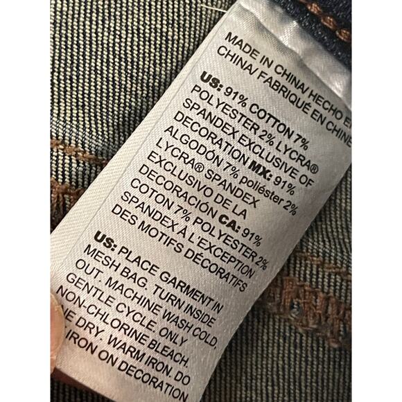 Chico’s Pull-On Embellished Ankle Jeggings in ANDROMEDA INDIGO Size 20T - Picture 8 of 10